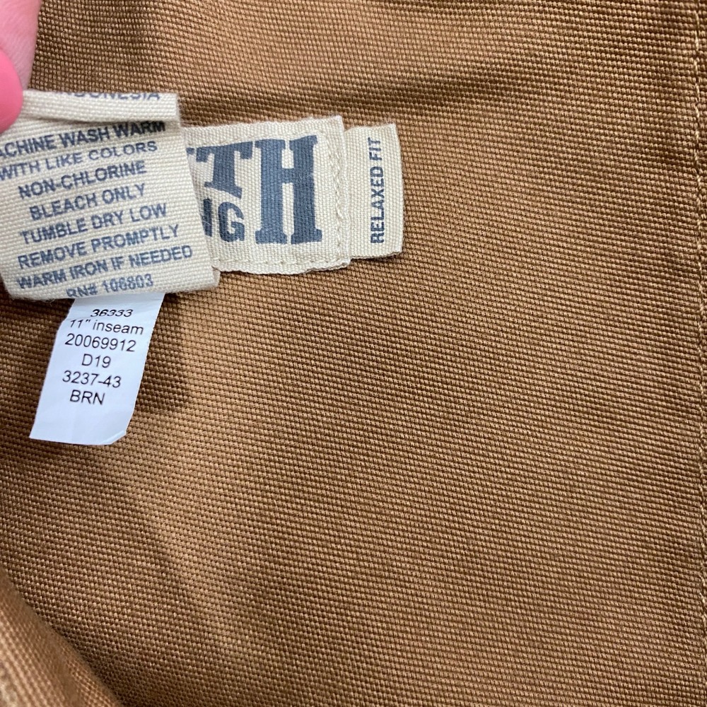 Duluth Trading Co Cargo Shorts Mens 36 Flex Fire Hose Relaxed Fit Brown Gorpcore - Picture 7 of 11